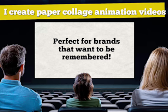 create a paper collage explainer video animation