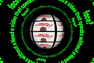 create custom kinetic typography video, 3d moving text, kinetic typography