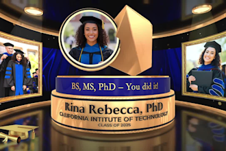 design a graduation, retirement, and awards photo slideshow video