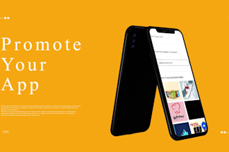 create custom app promo video or website promo video