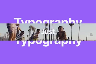 make HQ kinetic typography video, lyrics, title, text animation, motion graphic