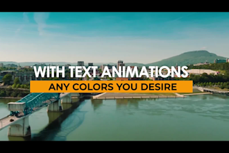 professionally do title, text kinetic typography animation
