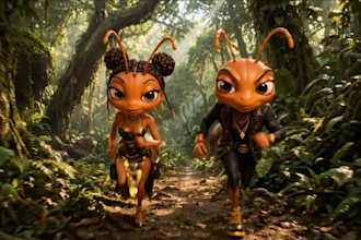 create ai 3d cartoon cinematic movie animation for youtube