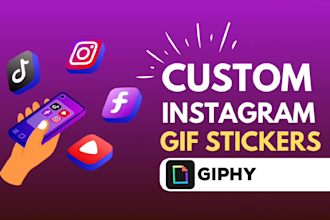 create animated GIF stickers for telegram and giphy