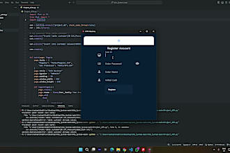 do python projects for you with a professional looking gui