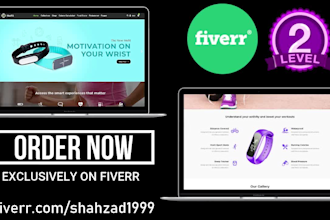 create one product shopify website, landing page with pagefly, gempage or replo