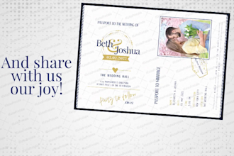 create a digital wedding video invitation