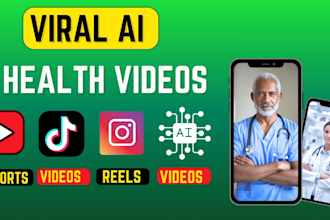 create ai health videos, ai history youtube shorts,ai tiktok videos, ai reels