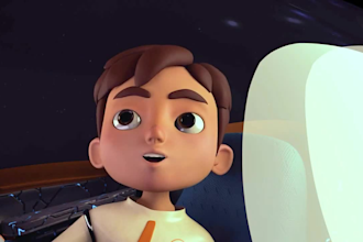 create custom 3d cartoon animation, 3d pixar short film, animated music video