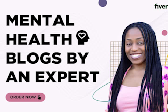 write high quality mental health articles and blog posts