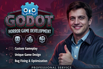 develop a professional horror game in godot