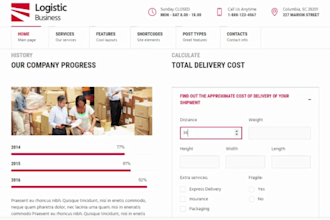 design a phenomenal website for logistics, trucking or freight broker business