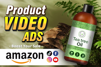 create professional product video for amazon listing, product video editing