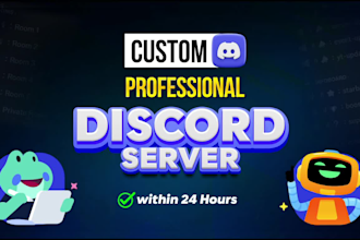 provide quick discord server creation, custom discord setup
