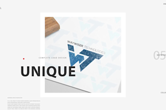 create a unique simple text logo or handwritten