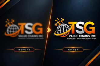 upscale, sharpen and vectorize your blurry logo or image