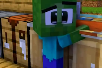 create a minecraft 3d animation video
