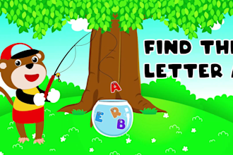 create professional 2d animation for kids learning