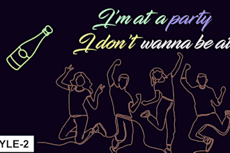create a hand drawn lyric music video