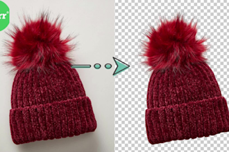 do 15 images masking and cut out background completely