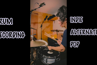 record professional drums in indie, alternative, pop styles