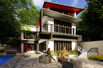 design, 3d modeling, and rendering   your house