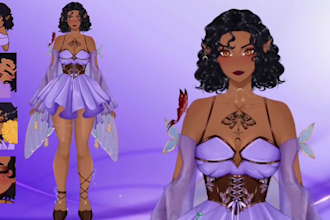 design high quality and rig nsfw vtuber live2d model vtuber model art commission