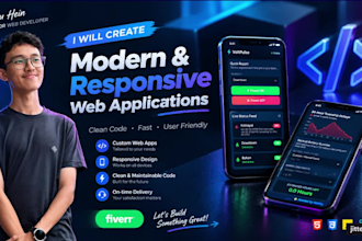 build responsive custom websites with html scss  and js