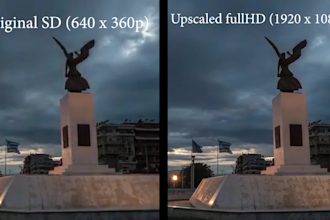 upscale your video resolution