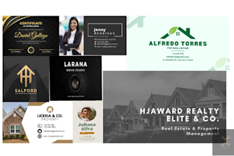 design business cards, billboards, posters, ads, and cover letters