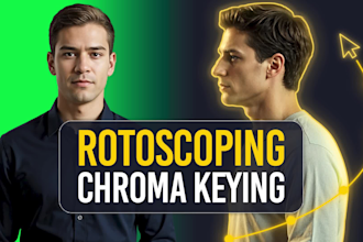 do vfx, rotoscoping, chroma keying and video editing professionally