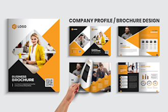 do brochure, booklet, proposal, company profile and white paper design