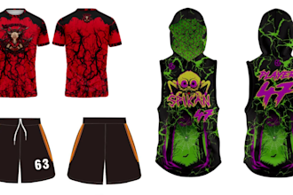create a custom sublimation tshirt design with 24 hour delivery
