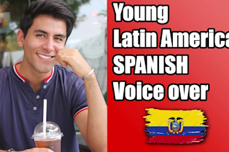 record a professional latin american spanish voice over