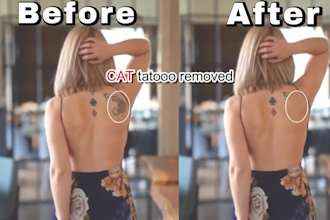 replace or remove an object, text from a video, vfx cleanup