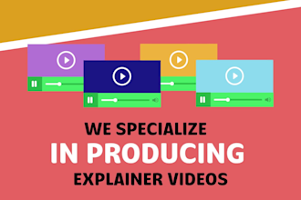 create a modern 2d animated explainer or sale video