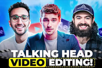 do talking head video editing with motion graphics like iman ghazi, ali abdal