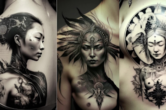 design custom realistic sleeve tattoo design, sleeve tattoo