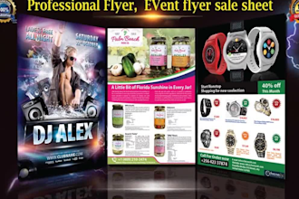 do event flyer, flyer, sell sale sheet, sale flyer 12hr
