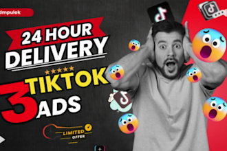 create shopify tik tok viral video ads for your dropshipping in 24 hours