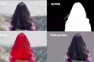 do high quality rotoscoping, green screen remove, masking