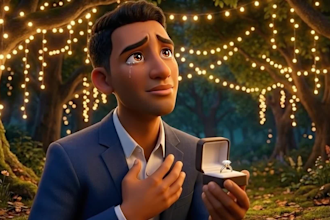 create 3d ai proposal video 3d ai pixar romantic 3d ai disney proposal video