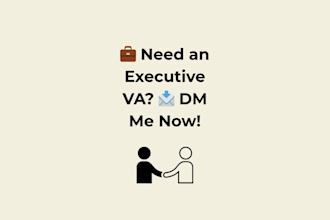 be your executive virtual assistant