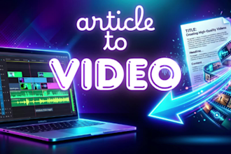 convert articles or blog posts into videos with voiceover