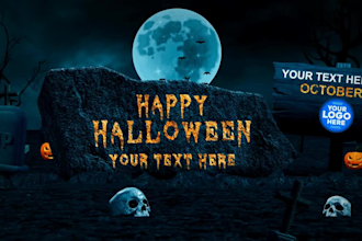 make a scary halloween video promo