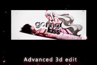 do insane anime music video amv, edit for you