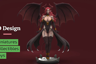 model amazing 3d characters ready to print