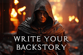 create a backstory for your rpg, fantasy or sci fi character