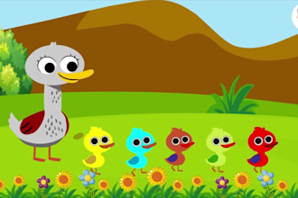 make 2d kids learning video for kids