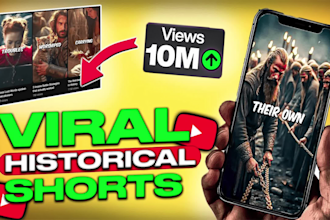 create viral faceless ai history shorts for youtube and tiktok just 4 hours